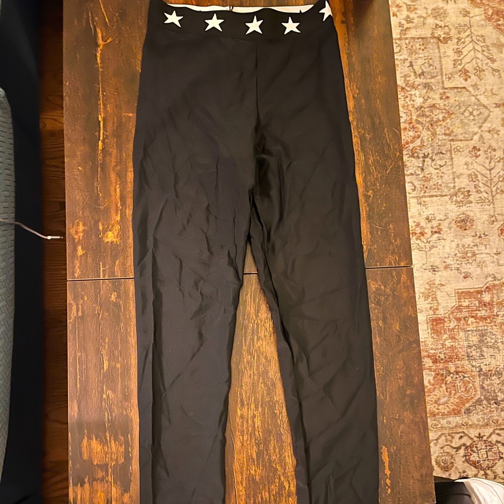Katie J NYC Leggings with star band, girls XL